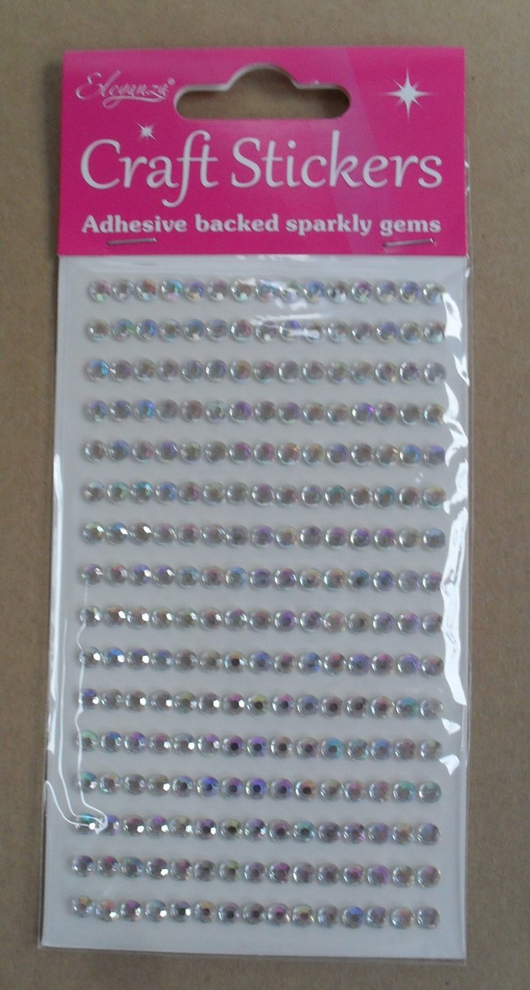 Adhesive Backed Gems Iridescent